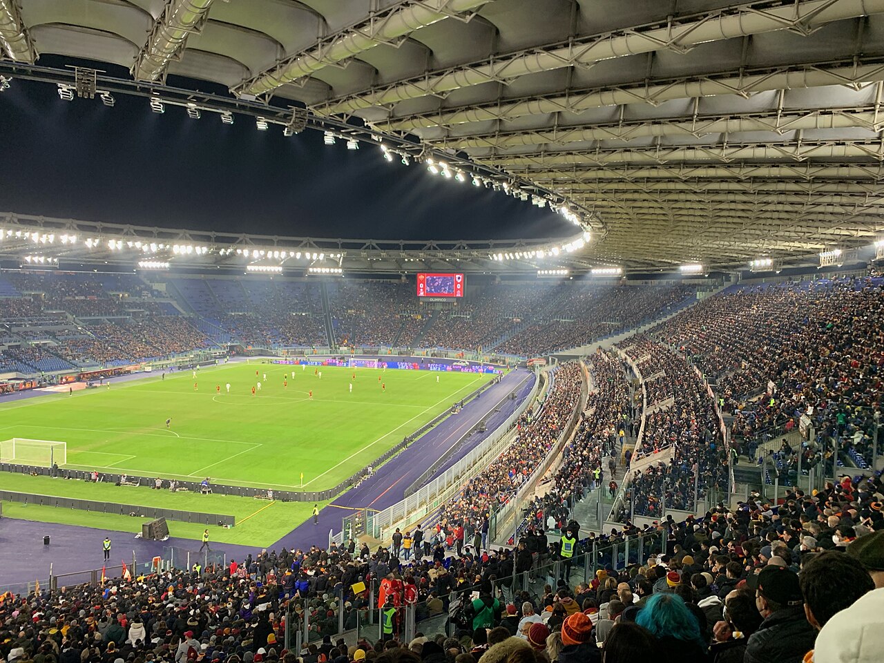 Stadio Olimpico saat laga Roma lawan Sampdoria