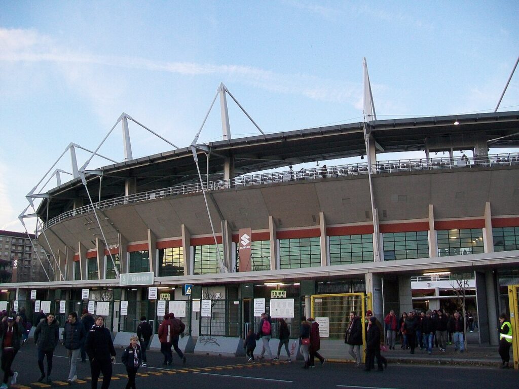 Fasad selatan Stadio Olimpico Grande Torino, 12 Januari 2020